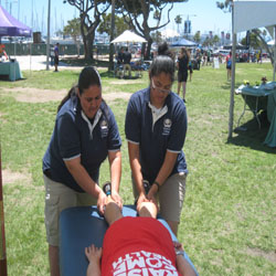 600 Sports Massages at the Beach Babe Bicycle Classic