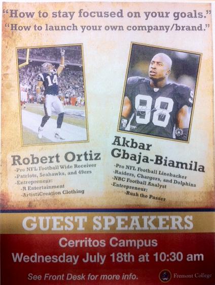 Guest Speakers Robert Ortiz and Akbar Gbaja-Biamila