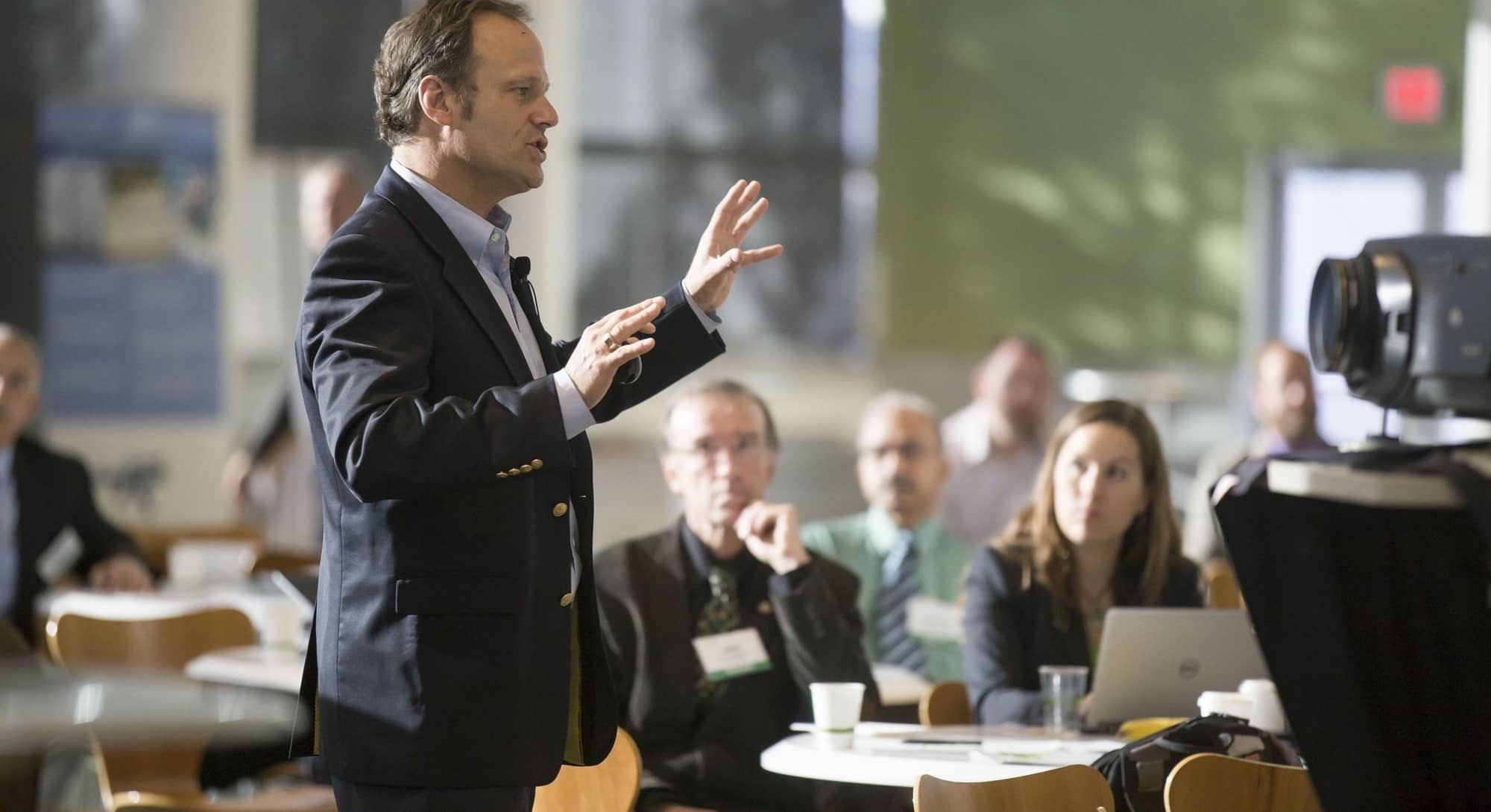 conference classroom speaking