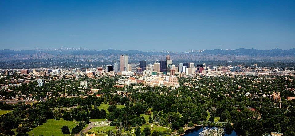 Colorado Urban Denver City Cityscape Skyline